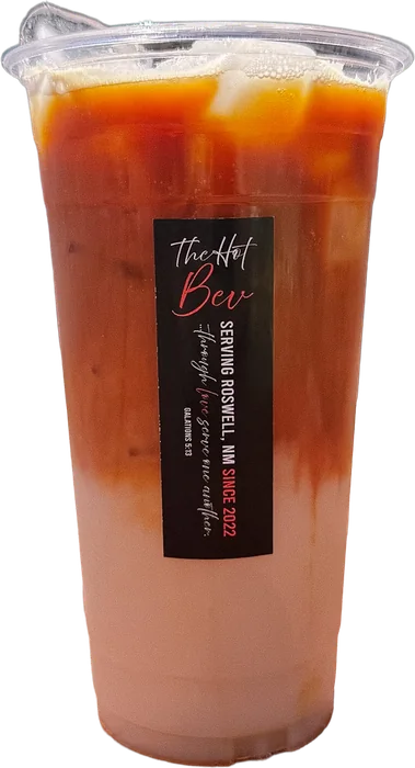 Apple Bottom — oatmilk, apple, cinnamon — at The Hot Bev in Roswell, NM