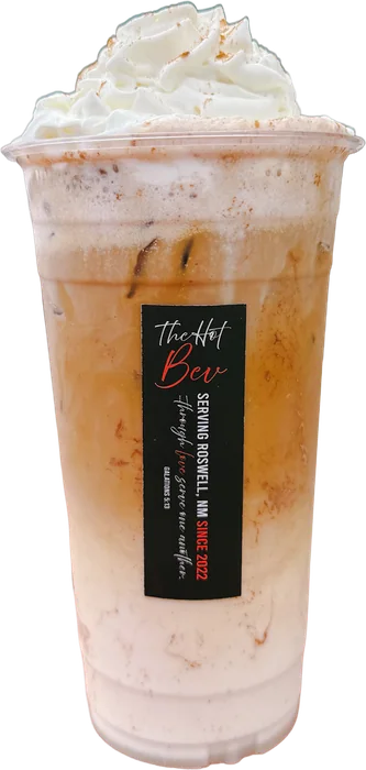 Pumpkin Dirty Horchata — pumpkin spice, horchata, espresso — at The Hot Bev in Roswell, NM
