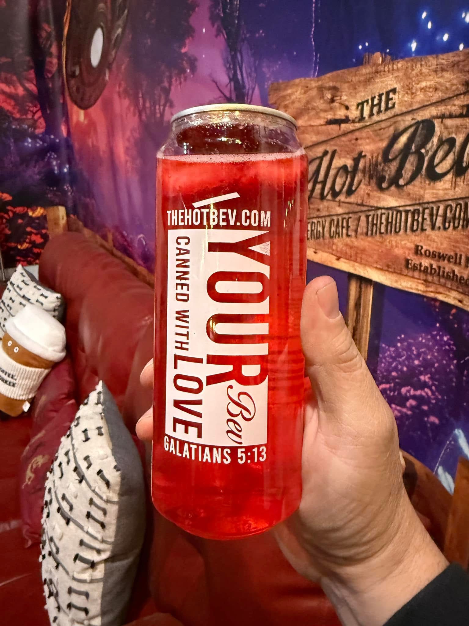 Zero Guilt zero calorie energy refresher at The Hot Bev